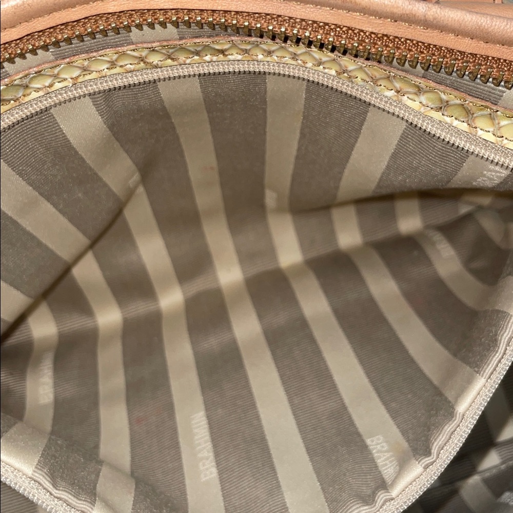 Brahmin Snake Skin Embossed Satchel - Picture 15 of 16